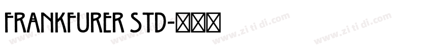 Frankfurer std字体转换